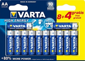 Elementai VARTA High Energy AA 12vnt