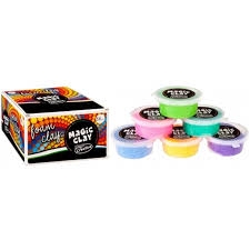 Spalvotas burbulinis modelinas FOAM MAGIC CLAY įvairių spalvų 30 gramų