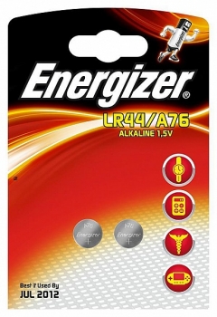 Baterijos diskinės ENERGIZER A76, LR44 1.5V 2vnt