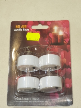 Žvakutės LED 4vnt 3,5x4 cm