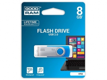 Atmintinė GOODRAM UTS2-0080B0R11 8GB USB 2.0 mėlynos sp.