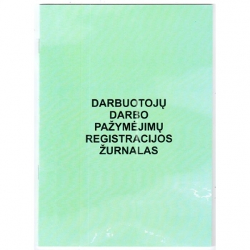 Darbuotojų darbo pažymėjimų registracijos žurnalas