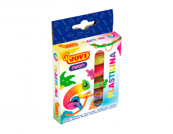 Plastilinas JOVI, 15 g, 6 neoninės spalvos