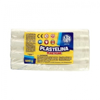 Plastilinas 500gr. baltas ASTRA