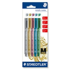 Žymeklių rinkinys STAEDTLER Metallic 5vnt., įvairių sp.