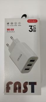 Adapteris USB 3 lizdų 3.1A