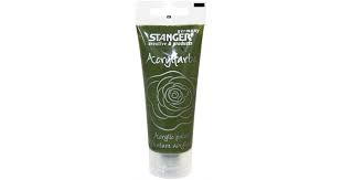 Stanger Akriliniai dažai Acrylic Paints 75 ml, alyvuogių žalia 950110