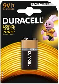 Baterija (krona) DURACELL 9V, LR61