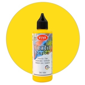 Dažai audiniams Viva Decor 90 ml, geltona