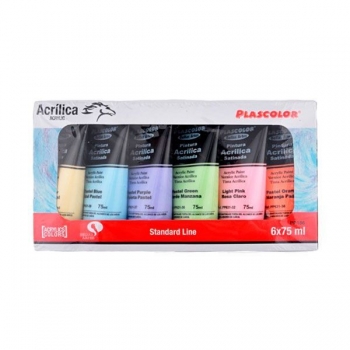 Akrilo dažų rinkinys 6 sp. 75 ml. ARTIX Pastel