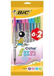 Tušinukų rinkinys BIC 4spalvos, 8vnt