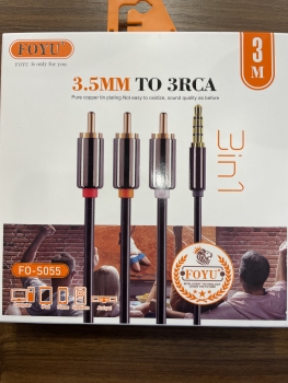 Laidas FO-S055 AUX 3.5mm- 3RCA 3m