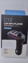 FM moduliatorius C12 bluetooth+ 2USB+TYPE C