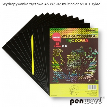 Kūrybos rinkinys gratažui A5 margaspalvis, 10lapų