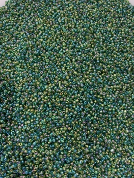 Biseris 20g, 2mm, žalias chameleonas blizgus (167B)