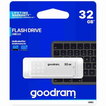 Atmintinė 32GB USB 2.0 GOODRAM baltos sp.