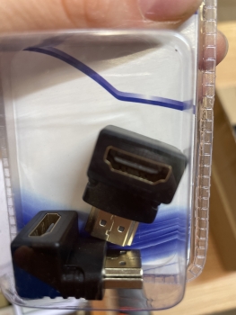 Perėjimas HDMI-HDMI 2vnt kampinis