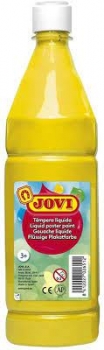 Skystas guašas buteliuke JOVI 1000 ml, geltona sp.