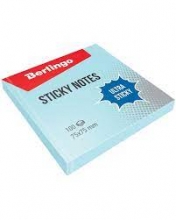 Lipnūs lapeliai Sticky notes Ultra Berlingo 75x75 mm. 100 vnt. melsvos spl.