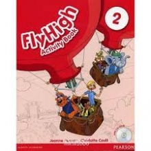 Anglų kalbos pratybos+ diskas FLY High activity book 2