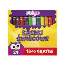 Vaškinės kreidelės 24sp. STRIGO