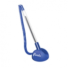 Ball pen w/stand FOROFIS blue ink 1.0mm /OPP bag