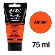 Akriliniai dažai Artix 75ml. oranžinės sp.