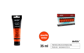 Akriliniai dažai Artix 35ml. oranžinės sp.