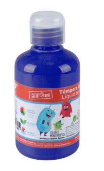 Dažai tempera lengvai nuplaunami 250 ml mėlynos sp.