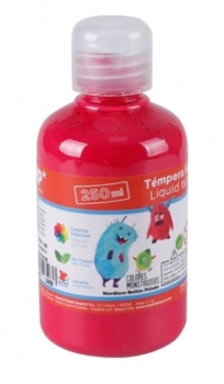 Dažai tempera lengvai nuplaunami 250 ml raudonos sp.