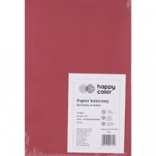 Kartonas A4 25l.170g t.-raudonas Happy Color 2130-26