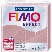 Modelinas FIMO EFFECT, 57 g, rausva sp.