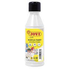 Akriliniai dažai JOVI, 250ml, baltos sp.