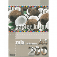 Popierius A4 80g200l.KRESKA 10x20l. MIX