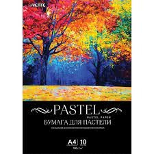 Popierius skirtas piešti pastelėmis deVENTE, A4,160g, 10 lapų, juodos sp