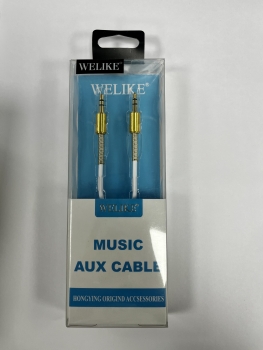 Kabelis 1.2m. Audio 3.5mm AUX Welike