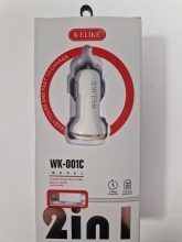 Auto pakrovėjas 2.1A 2USB Welike WK-001C Micro USB