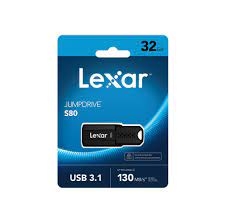 Atmintinė USB Lexar 32GB, juoda 3.1