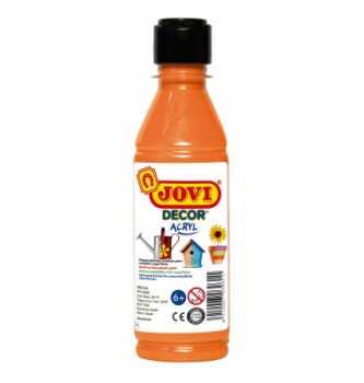 Akriliniai dažai JOVI 250 ml, oranžinės spalvos