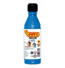 Akriliniai dažai JOVI 250 ml,žydros spalvos