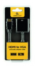 Adapteris HDMI-VGA 15cm