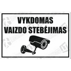 Lipdukas Vykdomas vaizdo stebėjimas 150x130