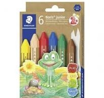 Vaškinės kreidelės STAEDTLER Noris Junior, 6 vnt