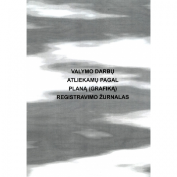 Valymo darbų atliekamų pagal planą (grafiką) registravimo žurnalas, A4, 24 lapa