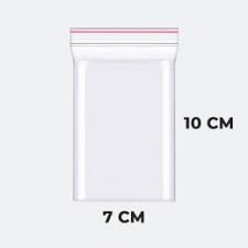 Maišeliai užspaudžiami Zip-lock 70x100mm. 50 mikr. 100 vnt.