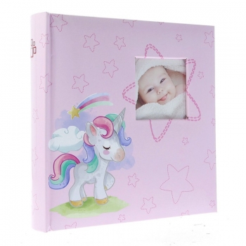 Albumas GED B46200 UNICORN PINK 10x15 200 kišeninis, knyginio rišimo