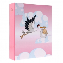 Albumas GED DPH46200 STORK PINK 10x15cm, 200 nuotraukų, kišeninis, klijuotas