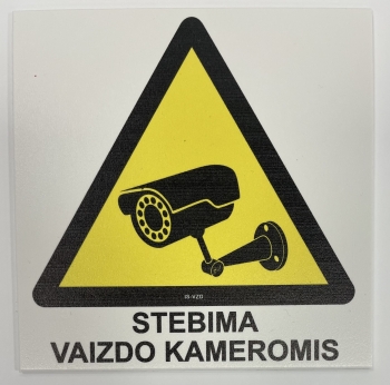 Lentelė stebima vaizdo kameromis 130x130, plastikinis