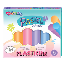 Plastelinas COLORINO Pastel 6 pastelinių spalvų