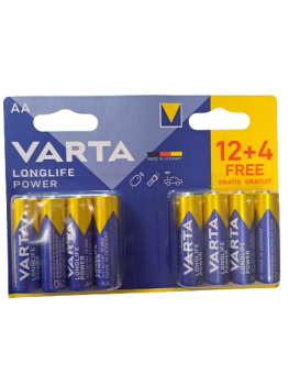 Elementai AA VARTA Longlife Power 16vnt